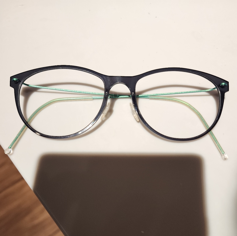 Lindberg n.o.w Blueblack and Green Women's Glasses
